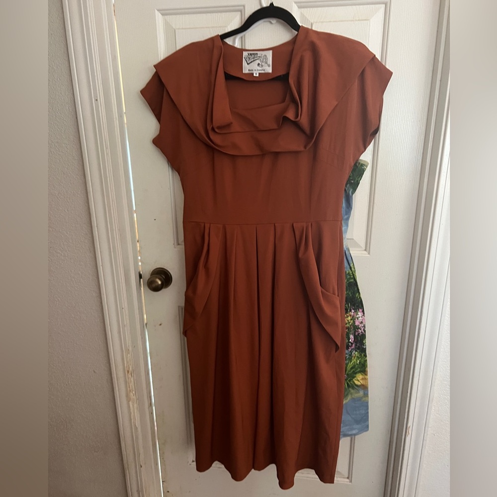 Vivien of Holloway brown Lana dress